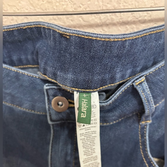 Halara high waisted adjustable hem wide leg jeans - Picture 4 of 10